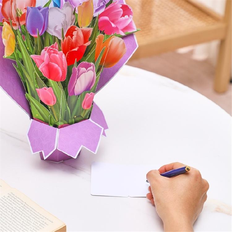 3D Flower Bouquets Popup Cards,Mother Day Greetings Cards Mother Day Gift Cards