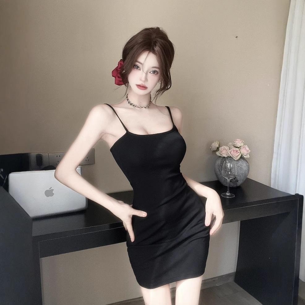 South East Asia Sexy Backless Butterfly Red Suspender Dress Female Xia Chun Wants To Close the Waist and Show the Figure