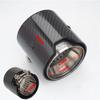 Car Carbon Fiber Exhaust End Tail Tips 71mm in