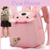 Little Bear Cartoon Animal Print Kids Backpack With Nylon Material For School And Travel