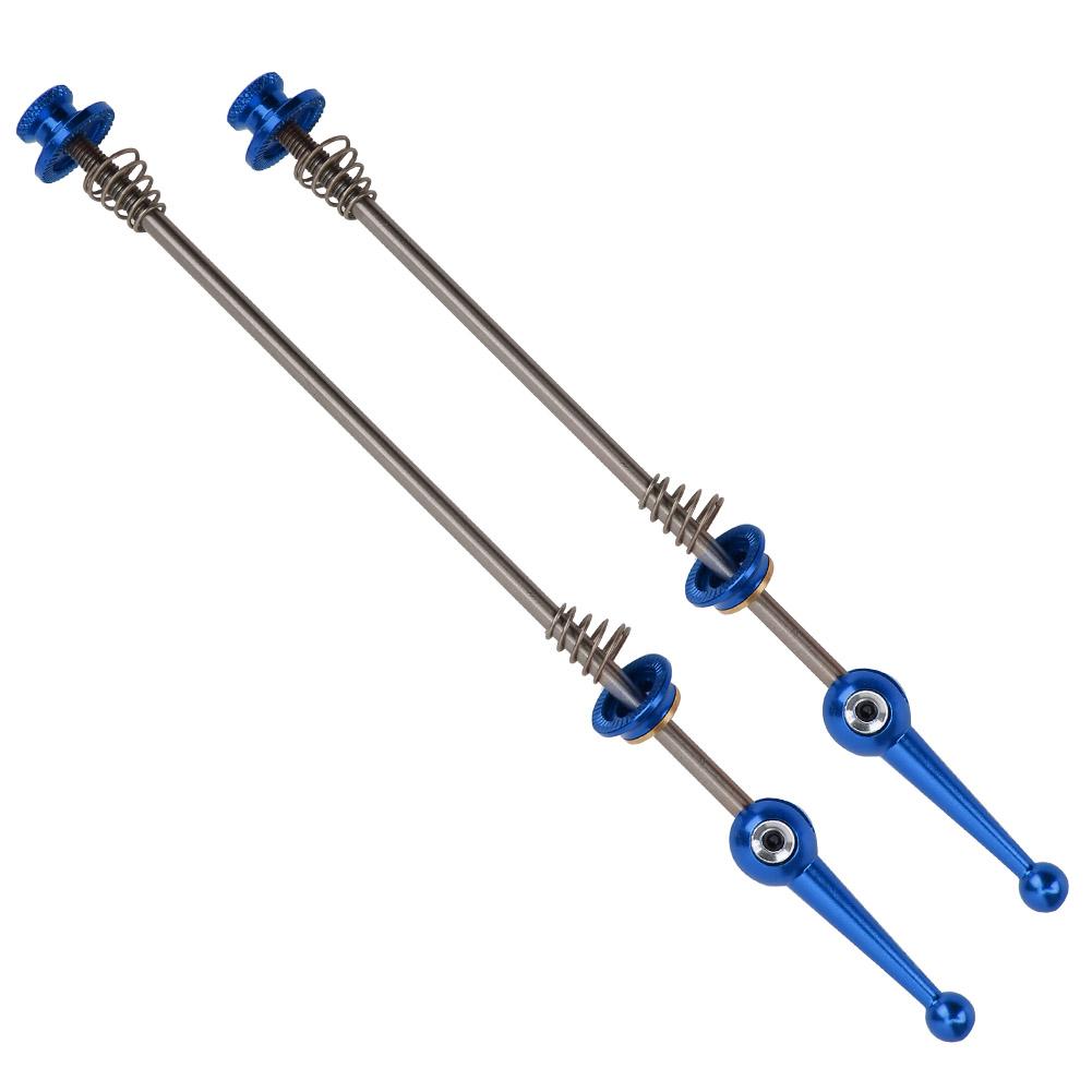 Levier Ax Rapid Bicicletă Munte Ax Titan Aliaj Titan Set Roți Pliabile Albastru