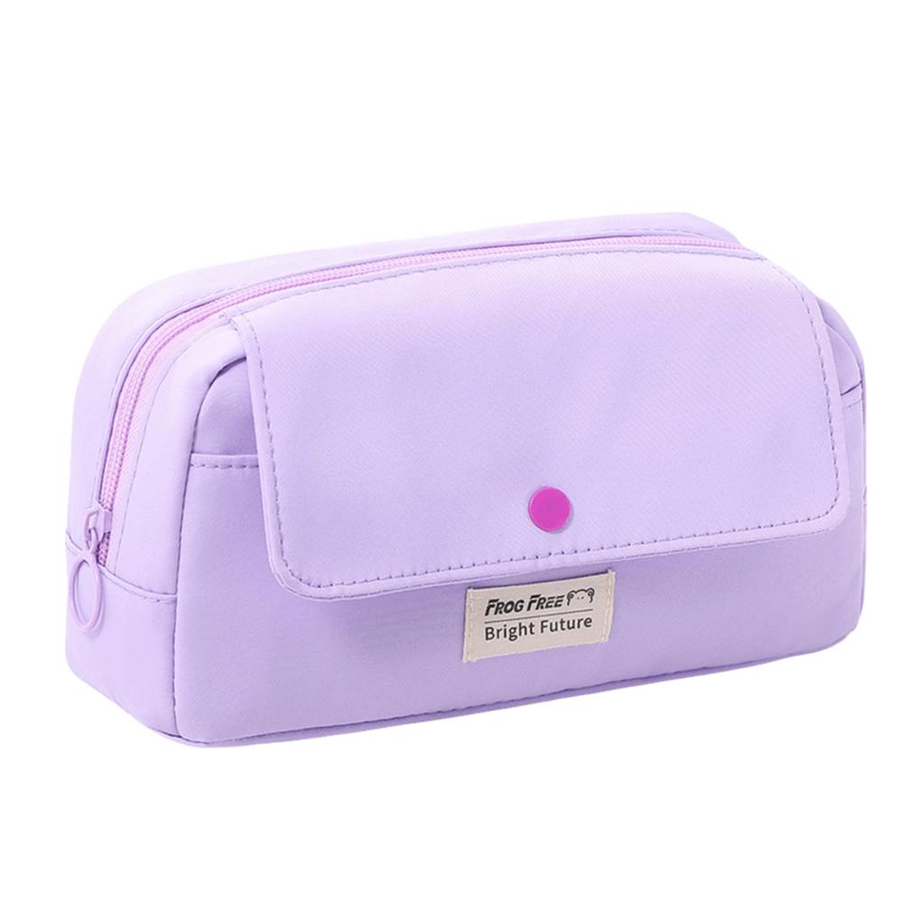 Solid Color Stationery Bag Cute Cartoon Storage Bag Advanced Pencil Case  School Supplies