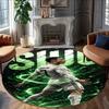 1pc Number 7 Soccer1 Carpet, Round Rug, Comfortable, Suitable for Entryways, Living Rooms, Office, And Bedrooms, Christmas Decoration