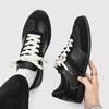 Leather Shoes New Sense Casual Derby Shoes Young People Round Head Shoes Niche Retro Derby Shoes A