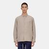 UNIQLO Solid Color Single-Breasted Collar Long Sleeve Shirt Jacket Men jackets Beige 455700-31