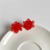 Anna SS 3D Flower Bouquet Stud Earrings - Korean-style Floral Earrings for Women, Super Fairy Design, Elegant Ear Accessories.