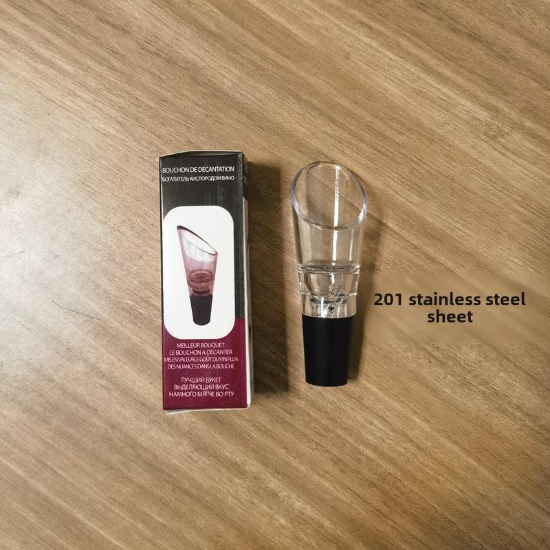 

Декантер для вина з нержавіючої сталі у формі пелюстки з силіконовою вставкою для швидкої декантації