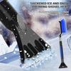 Ice Scraper Snow Brush Shovel Winter Auto Windshield Defrosting Tool Scratch-Free Bristle Head Brush Morning Commute Saviors