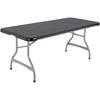 Lifetime Table Rectangulaire 183 Cm Noir