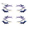 Cosmetic Transfers for Adults 2 Pairs Halloween Eye Tattoo Stickers, Waterproof Temporary Face Decals with Ghostly Decorations Pumpkin Bat Spider Web,