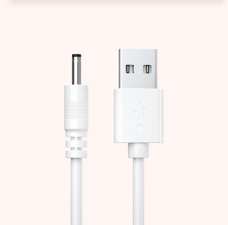 

USB на 3.5мм 5В Зарядний пристрій для Маленького Вентилятора, Очищувача Обличчя, Настільної Лампи, Ліхтарика 30cm [Bare cable, no bag]