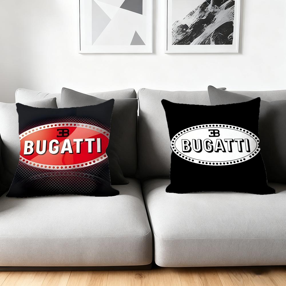 Federa per Cuscino di Lusso B-B-Bugatti Morbidissimo Peluche Corto per Divano di Casa - Cerniera Invisibile Decorazione per la Casa