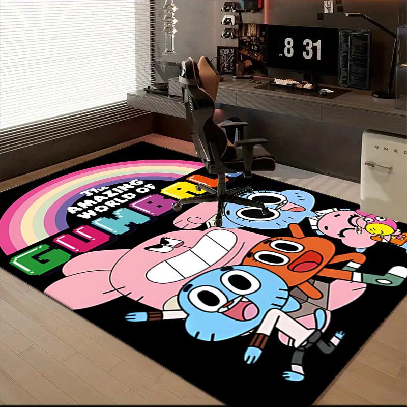 Gum's Colorful Friends Floor Mat for Living Room, Game Rooms, Office, Bedroom, Office Floor Mat Playful Design, Christmas fan gifts