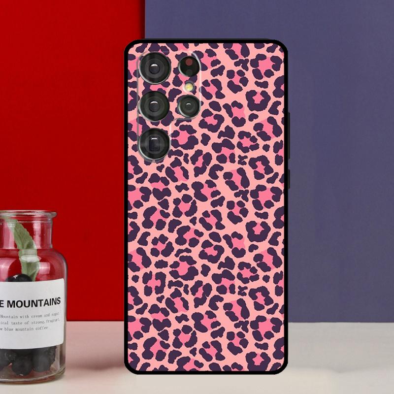 Leopard Print Funda Case For Samsung Galaxy S25 Ultra S9 S10 S20 S21 S22 Plus S23 Ultra S24 FE Phone Cover