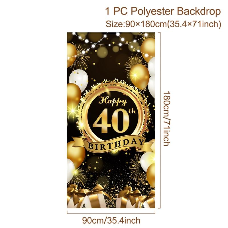 Happy Birthday Background 18 21 30 40 50 60 Birthday Party Decoration Birthday Banner Hanging Flag 30th Birthday Backdrop Decor