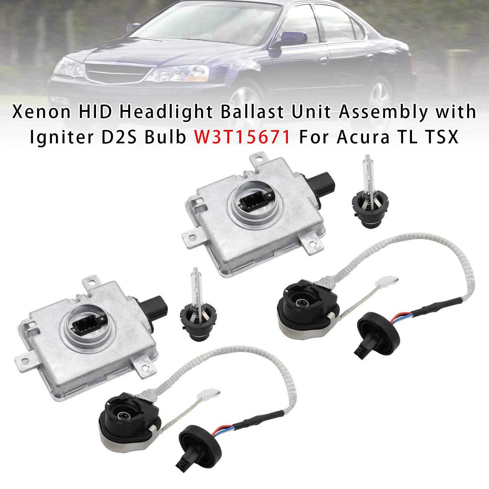 Xenon HID Headlight Ballast Unit Assembly with Igniter D2S Bulb For Acura TL TSX