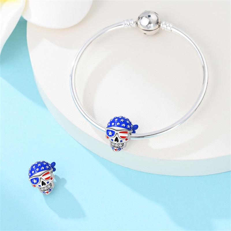 Original Cool Charms Bead Copper American Style Independent Free Pirates Pendant For Man Jewelry For Bracelet
