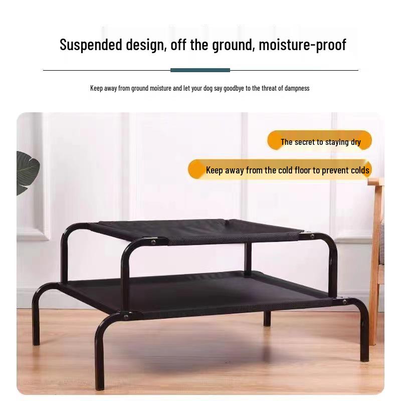Four Seasons Moisture-Proof Off-Ground Pet Bed - Large & Small Dog Sleeping Mat