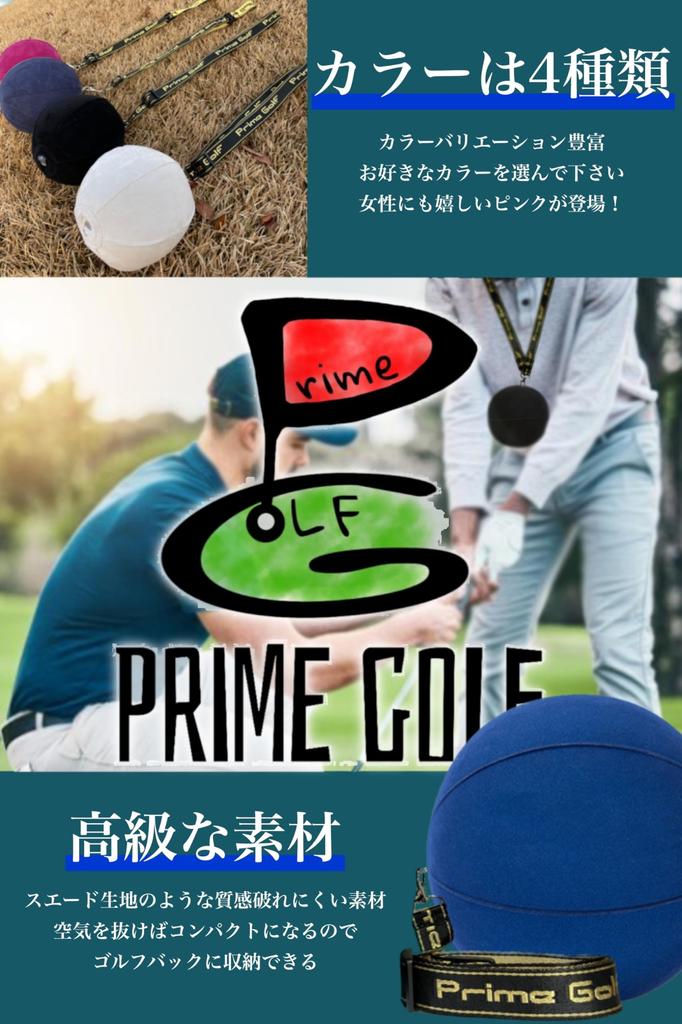 PrimeGolf Golf Training Aid, Candy Ball, Practice Equipment, Basic Practice, Body Turn, Swing Training Equipment (Blue)