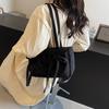 Bow fresh oblique span bag manufacturer niche Korean version bag ballet girl style pleated shoulder underarm bag