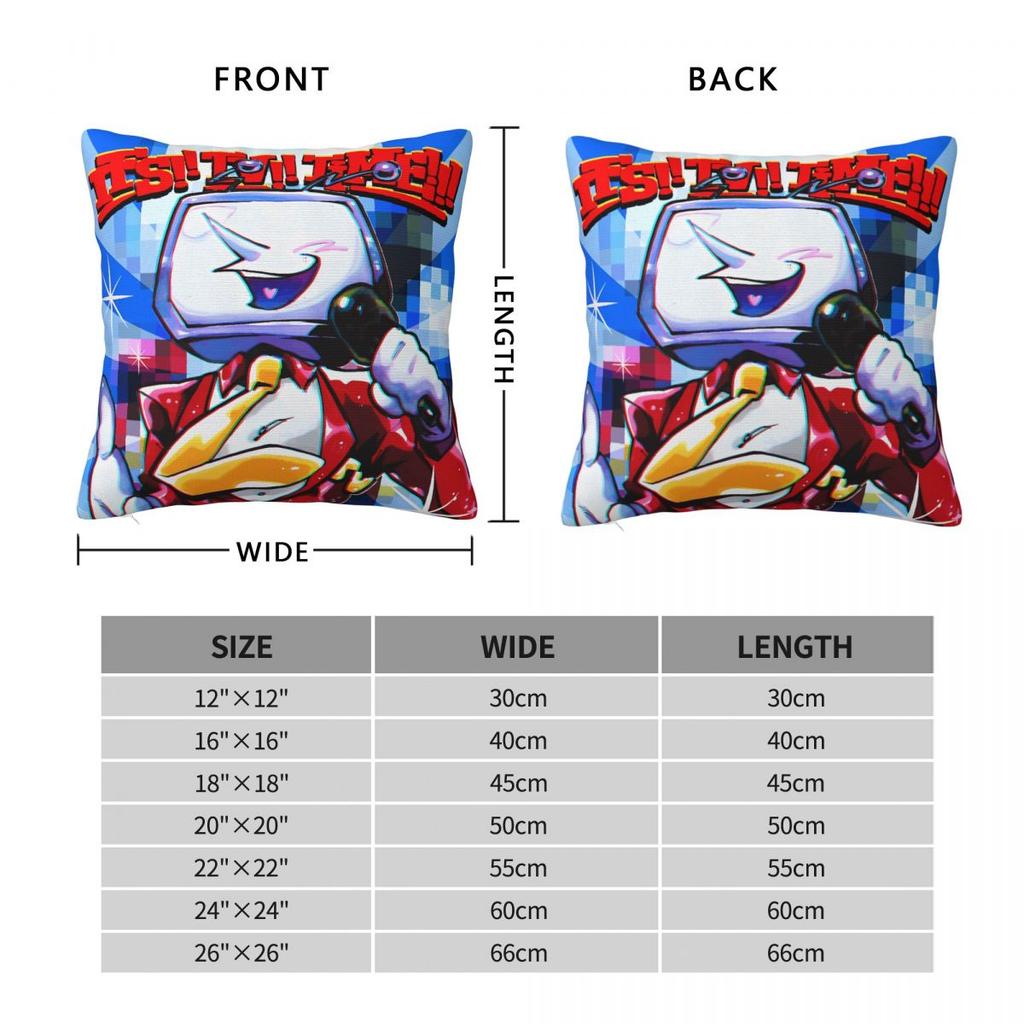 Deltarune Spamton Game Pillow Cover Kawaii Pillow Case For Sofa Home Decoration Cushion Cover Soft Graphic Pillowcases Gift