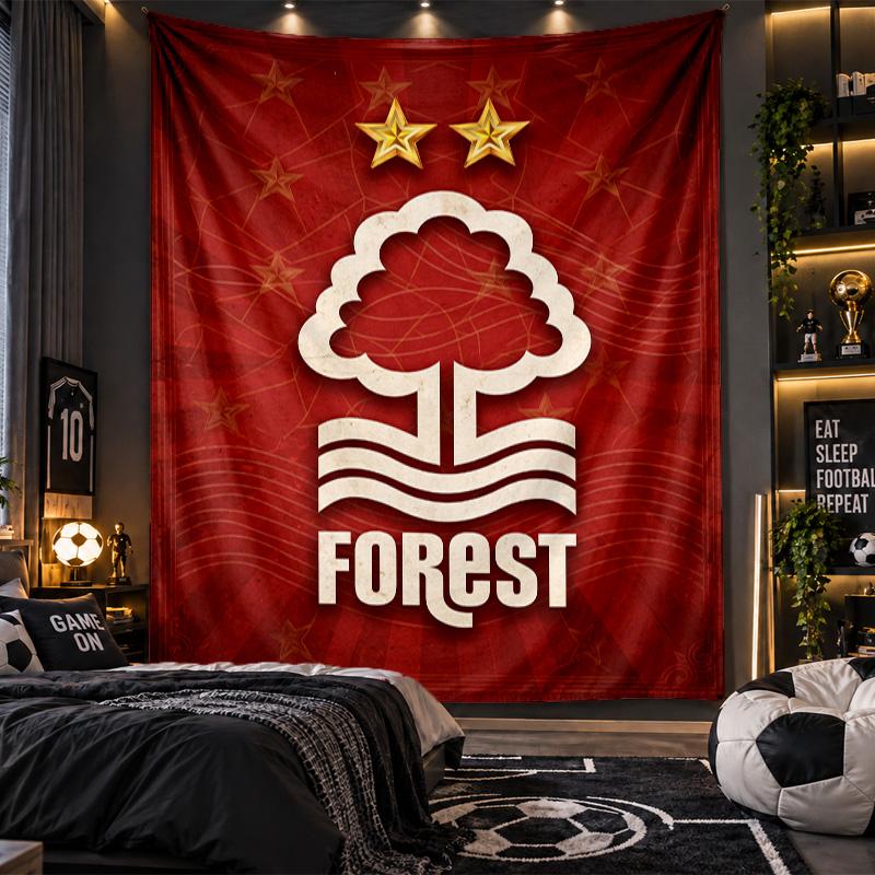 Wall Hanging Tapestry Nottingham Forest Print Cloth for Living Room Bedroom Home Decor