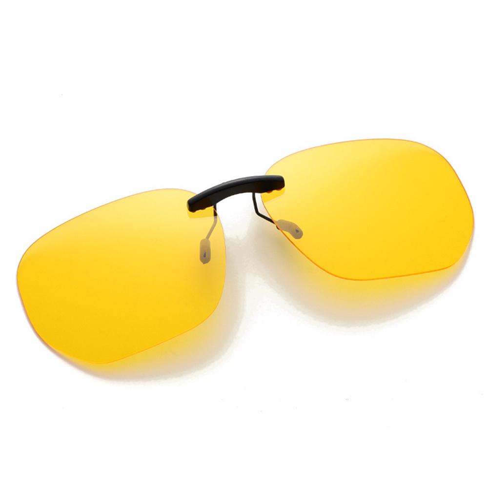 KLASSNUM Men Driving Clip On Sunglasses for Myopia Eyeglasses Polarized Women Square Night Vision Fishing UV400 Sun Glasses