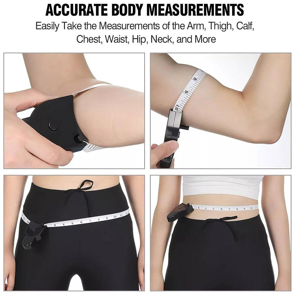 Self-tightening Body Measuring Tape Ruler 150cm/60 Inch Sewing Tailor Dressmaking Measure Ruler Meter Film for Waist Chest Legs