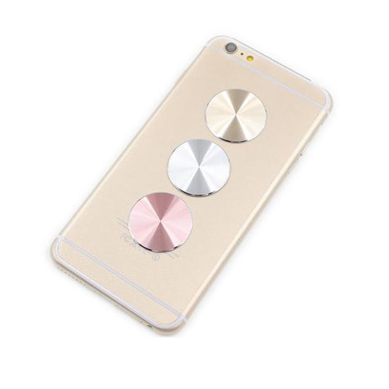 4 Piezas de Placas Metálicas Redondas Adhesivas de Repuesto para Soporte Magnético de Teléfono Móvil