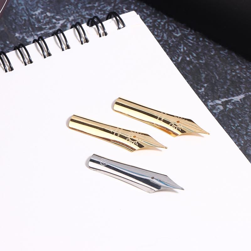1 Pezzo Pennino per Stilografica N. 8 F/M Bock Argento Lucido Pennino a Punta F, Compatibile Con Pennino per Stilografica N. 8 P139 P140
