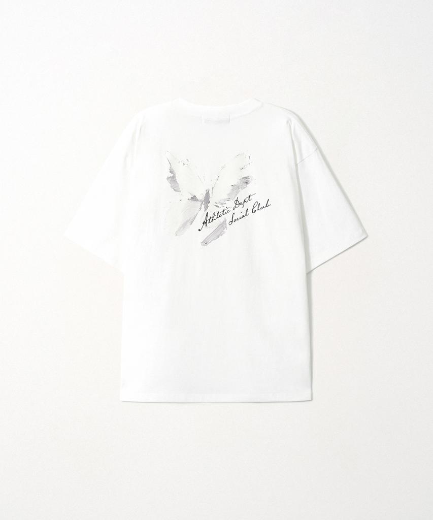 EZIO Butterfly Brush T-Shirt_White