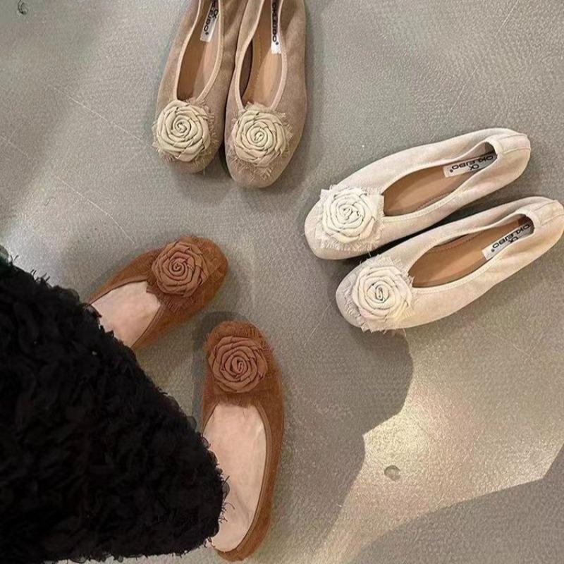 Fashion Shoes Woman Comfortable And Elegant Casual Female Sneakers Flats Modis Shallow Mouth Square Toe Dress New 2024 Retro Summer Lace