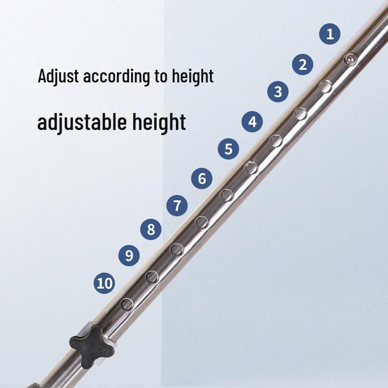 Adjustable Lightweight Aluminum Quad Cane for Seniors