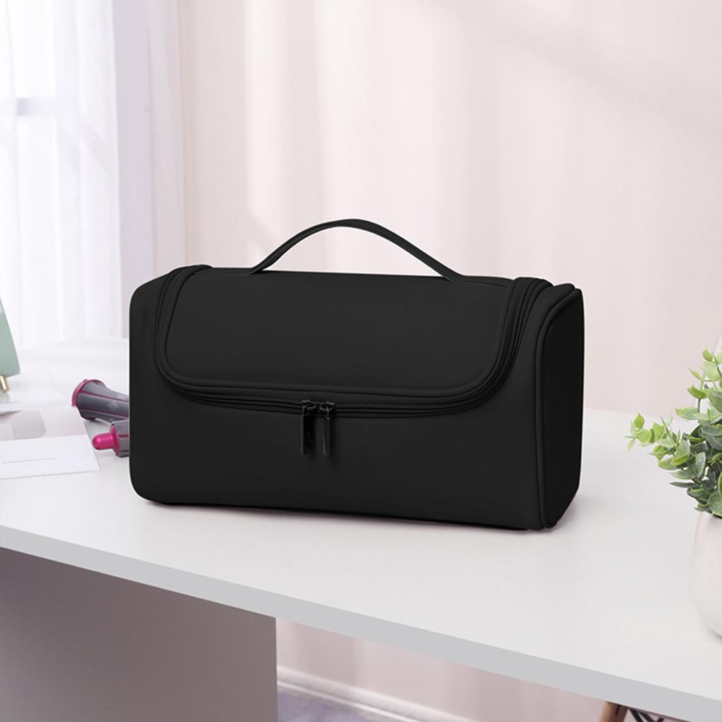 PU Hideable Hanging Hook Hair Dryer Case Portable Non-slip Storage Solution Makeup Pounch Handbag