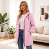 Trench-coat long coupe-vent décontracté de couleur pour femme, à porter au quotidien