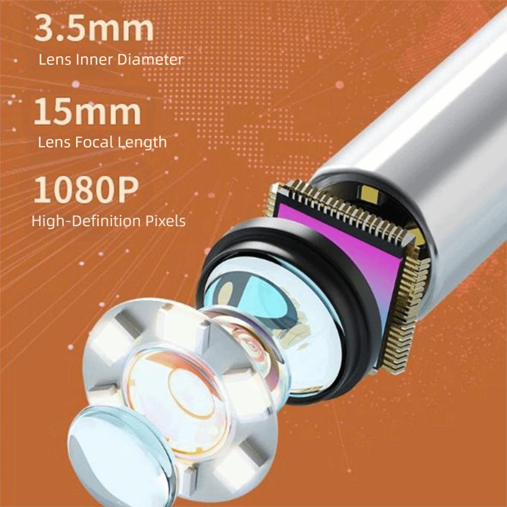 Ultra Thin 4.2mm Visual Endoscope Camera 1080P Visual Wireless Otoscope  Ear Hair Inspection