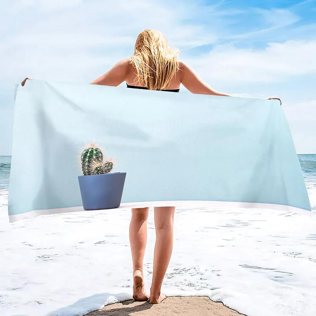 Cactus Beach Towel Blanket, Oversized Microfiber Pool Bath Swim Towel,Thin Absorbent Quick Dry and Sand Free Adults Beach Towel