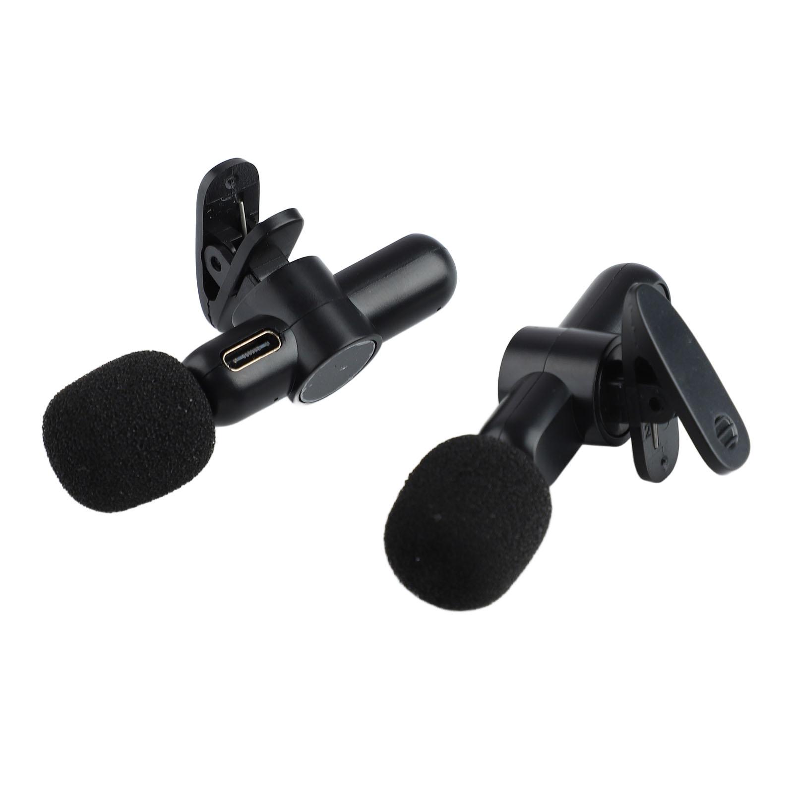 

Беспроводной петличный микрофон с приемником типа C, шумоподавлением 1 из 2, 2,4 ГГц, мини-креплением