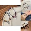Amber Exquisite Retro Peace Lock Bracelet For Women Geometric Design Artistic