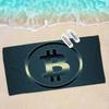 Popular Logo Bitcoin Microfiber Beach Towel Absorbent Quick Dry Soft Yoga Swimming Resort Mountain Climbing Towel