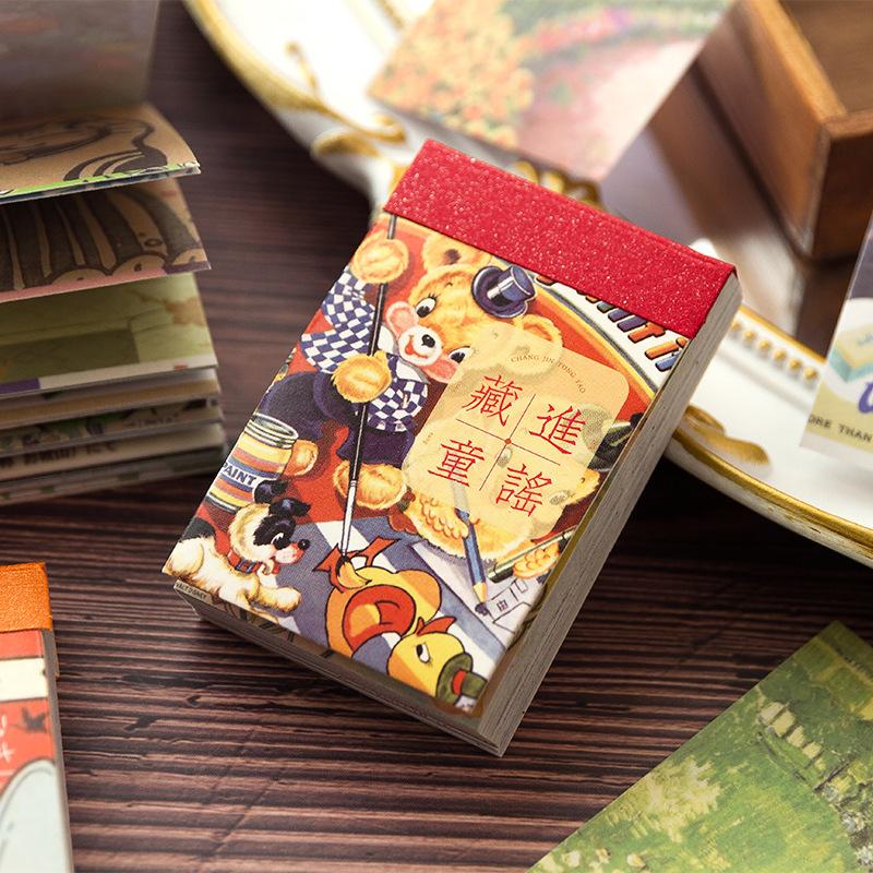 50pcs Kawaii Stationery Stickers  Time Chapter Series DIY Craft Scrapbooking Album Junk Journal Happy Planner Diary Stickers