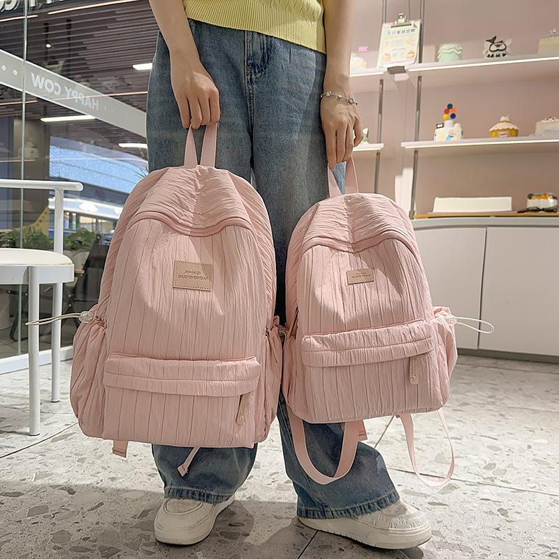Schoolbag Korean version ins schoolbag for female high school students, versatile high-value large-capacity backpack for junior high school students