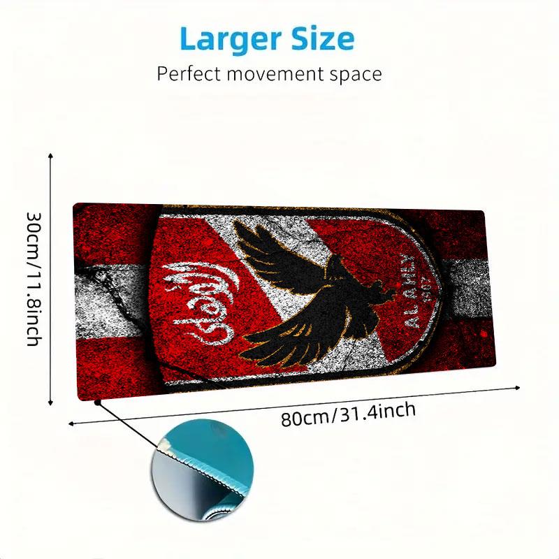 Al Ahly Sporting Club Mouse Pad, Large Gaming Desk Mat, Non-slip XXL Mousepad for Laptop & Tablet, Mini PC Playmat with Stitched Edges
