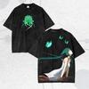 Saya No Uta Washed T Shirt Year Round Clothing New Model Unisex Plus Size Personality Clothes High-end Luxury Couples Breathable Daily Wear Cool Top