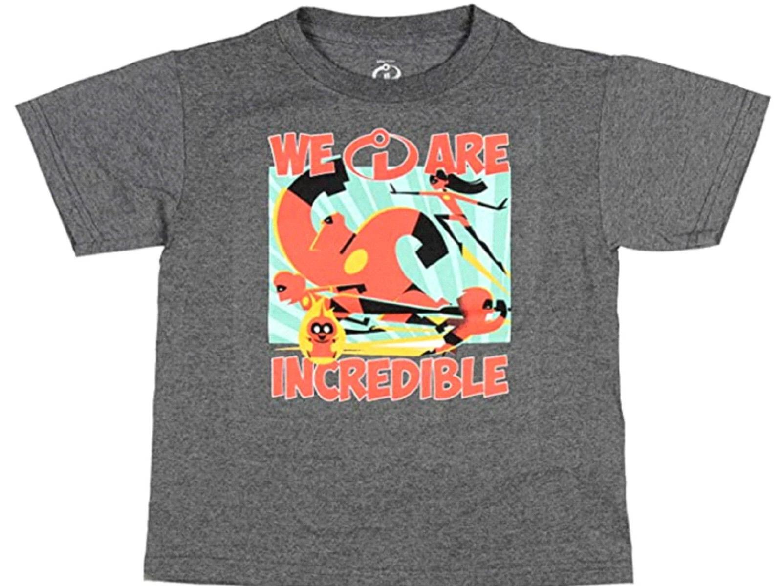 Disney Pixar Big Boys The Incredibles 2 T-Shirt We Are Incredible Tee NWT 110