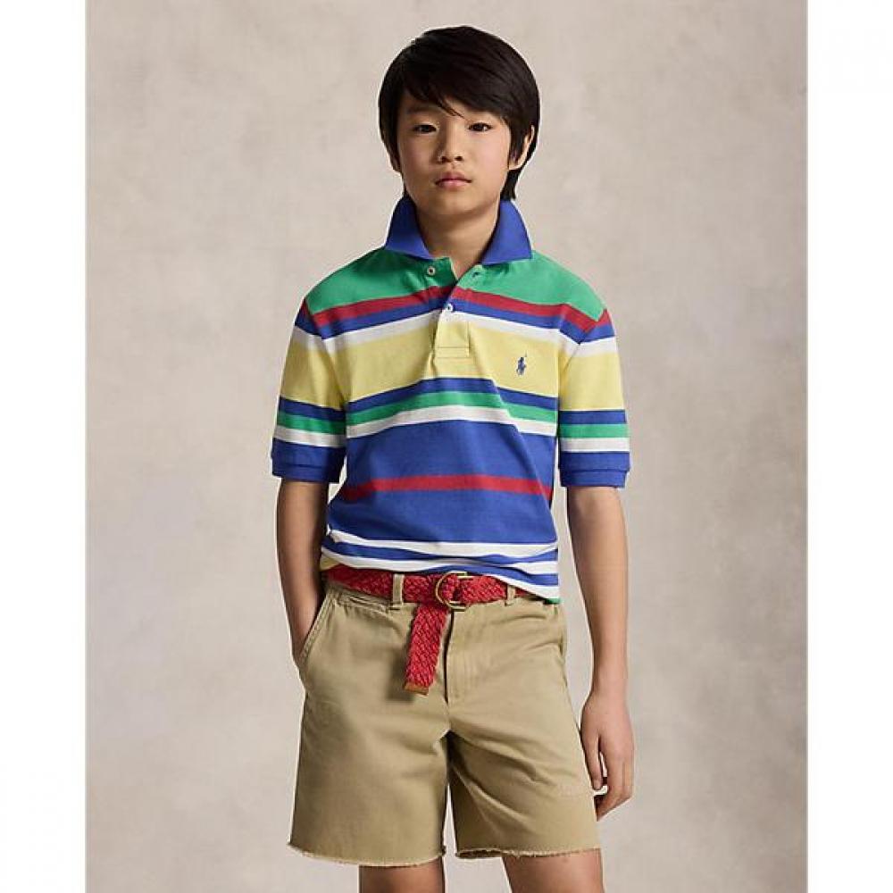 Polo Ralph Lauren Boys 8 18 Years Stripe Cotton Mesh Polo Shirt  Cwpokniy8021698400 S