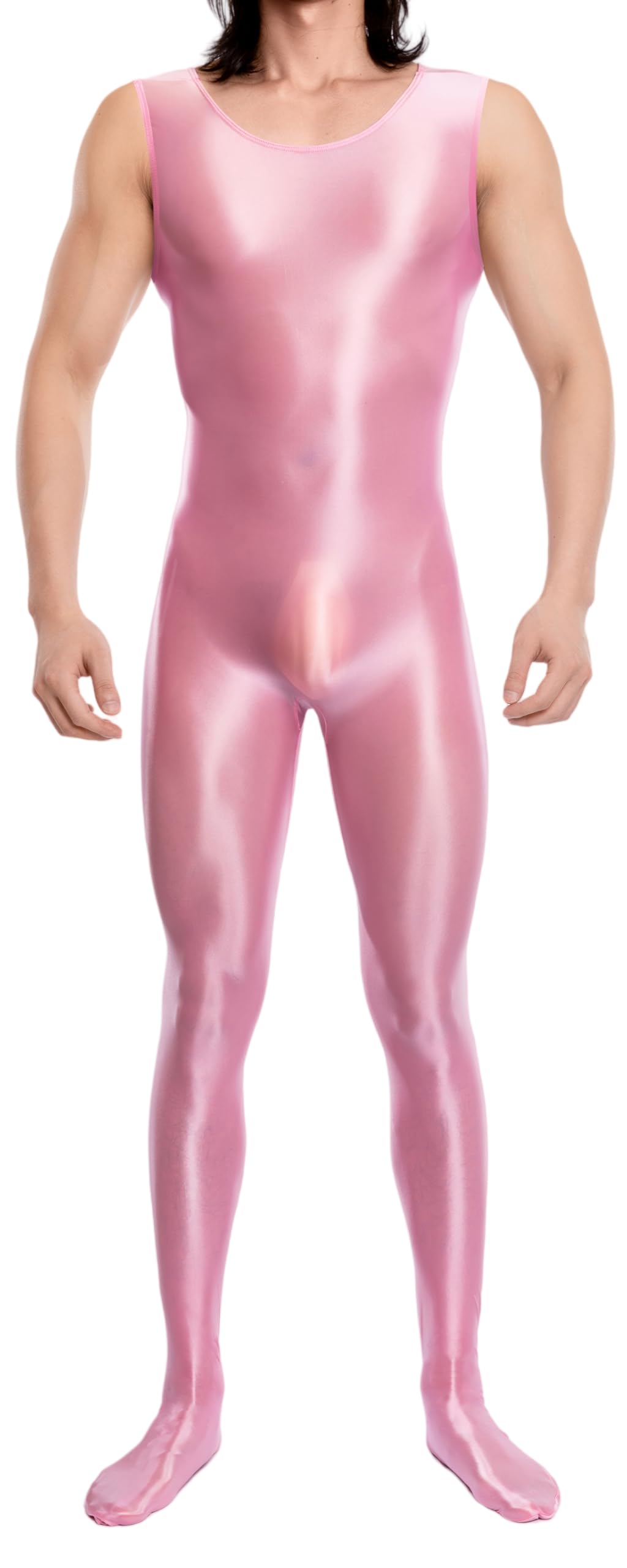 Full Body Fancy L [Maeau] Men s Pantyhose, Sexy, Shiny, Tights, Cosplay, Leggings, Bodysuit, Outfit, Stretchy, Smooth, See-through, Dance, Leotard,