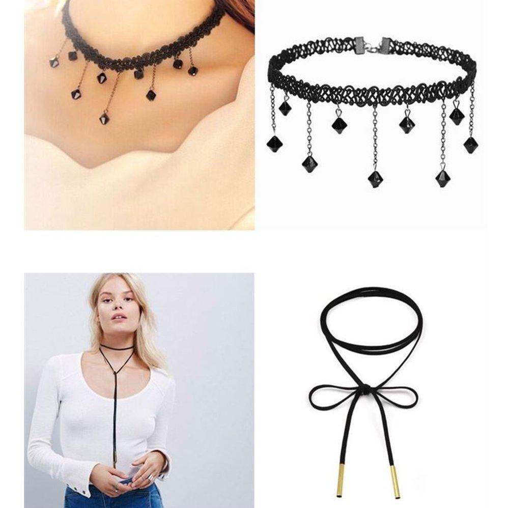 Buy MBL 8PCS/SET Women Gothic Chokers 