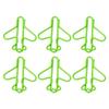 100Pcs Cute Paper Clips Plane Shape Design Covered Wire Bright Color   Paperclips for Scrapbook Card Papercraft
