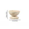 Wabi Sabi Style Natural Yellow Cave Stone Flower Wood Incense Rack Decoration Palo Santo Burner, Aromatherapy Crystal Container